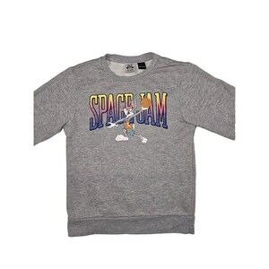 Space Jam A New Legacy Sweatshirt Boys Medium Lightweight Gray Bugs Bunny